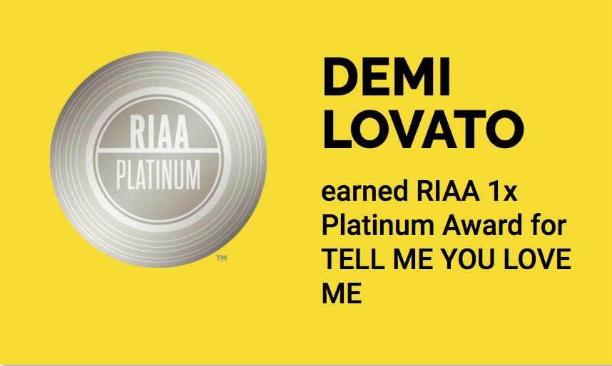 Demi Lovato - Tell Me You Love Me (Song) - 1x Platinum.png