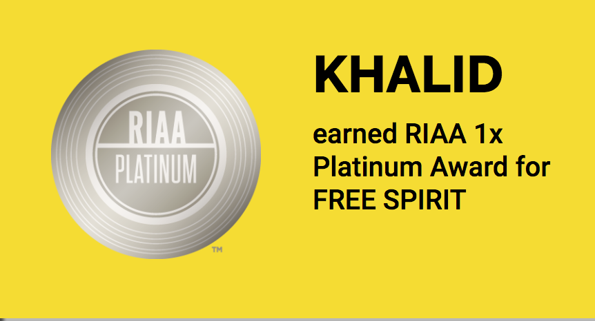 Khalid - Free Spirit (Album) - 1x Platinum.png
