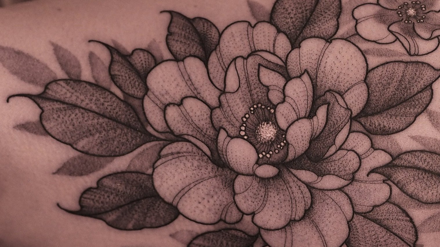 Flower Stippling Tattoo Time lapse  YouTube