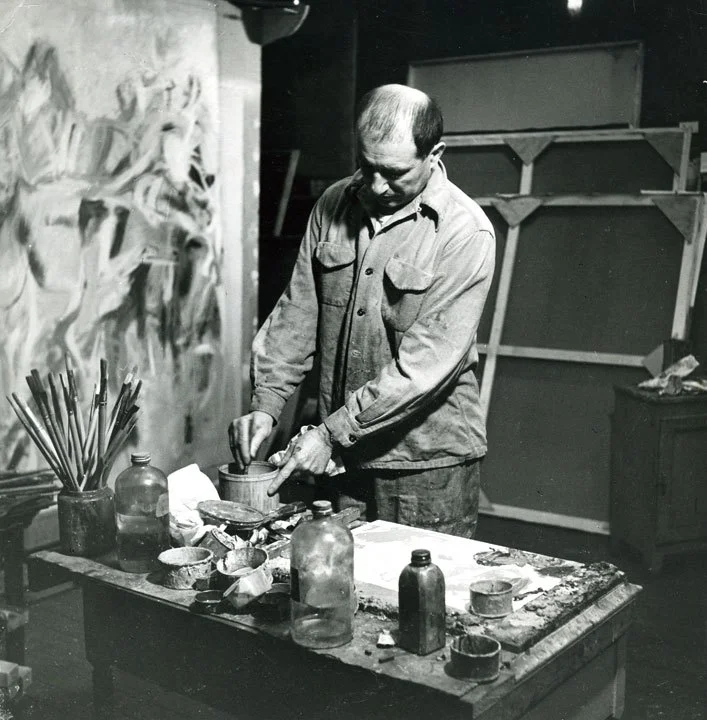 Jack Tworkov with “Daybreak,” c. 1954
