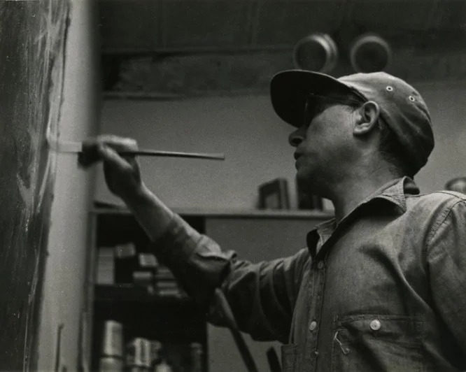 Portrait of Jack Tworkov. photo by Dennis Wheeler, 1957