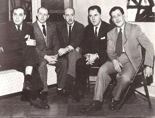 Jack Tworkov with Philip Guston, George McNeil, Charles Egan, and Franz Kline, 1953