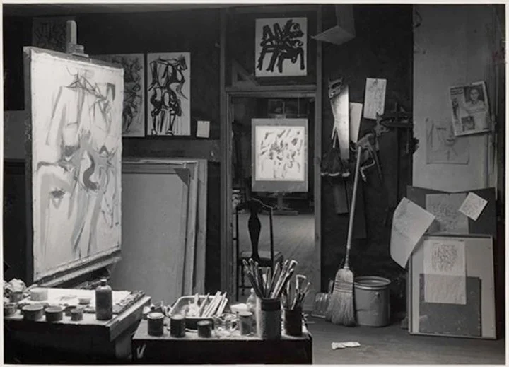 The Fourth Avenue studio of Jack Tworkov by Rudolph Burckhardt, c.1953