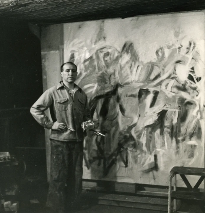 Jack Tworkov with “Daybreak,” c. 1954