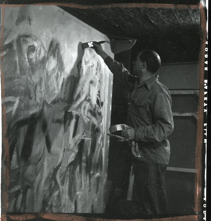 Jack Tworkov with “Daybreak,” c. 1954