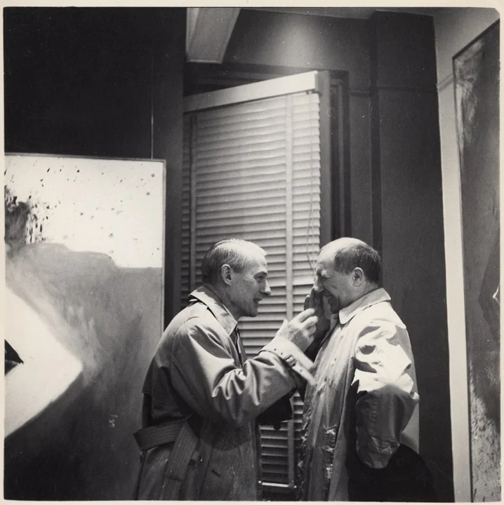 Portriat of Willem de Kooning and Jack Tworkov by Fred W. McDarrah, 1959