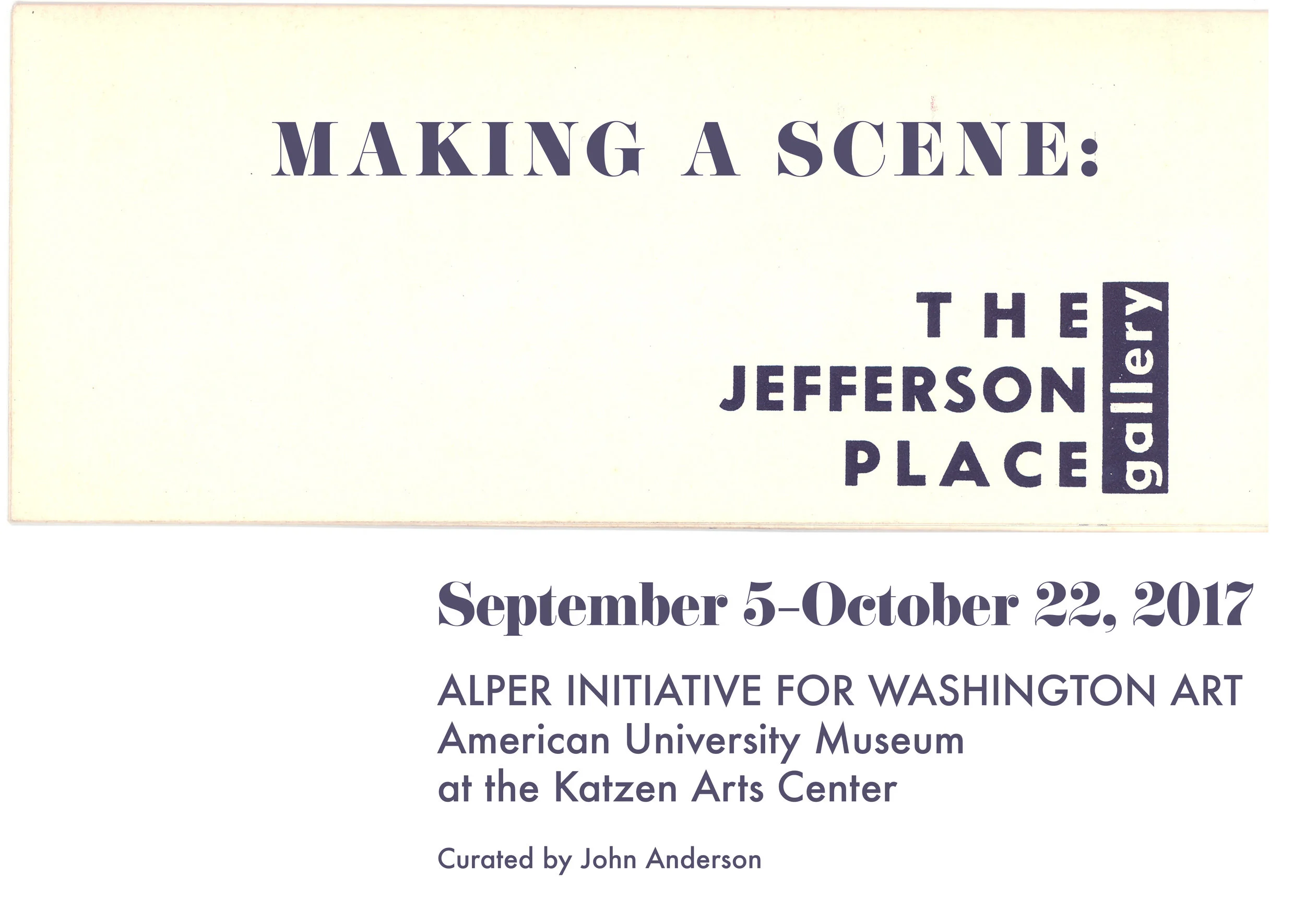 Jack Tworkov, Jefferson Place Gallery