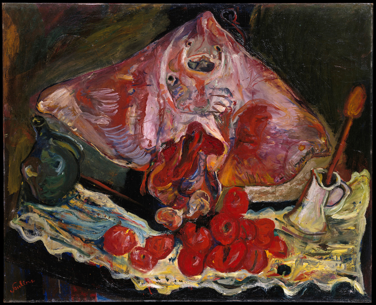 Chaim Soutine, Still Life with Rayfish, ca. 1924, oil on canvas ©ARTISTS RIGHTS SOCIETY (ARS), NEW YORK/IMAGE: METROPOLITAN MUSEUM OF ART AND ART RESOURCE, NEW YORK/METROPOLITAN MUSEUM OF ART, THE MR. AND MRS. KLAUS G. PERIS COLLECTION, 1997 (1997.149.1)