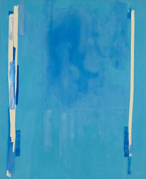 Helen Frankenthaler, Blue Bellows, 1976.