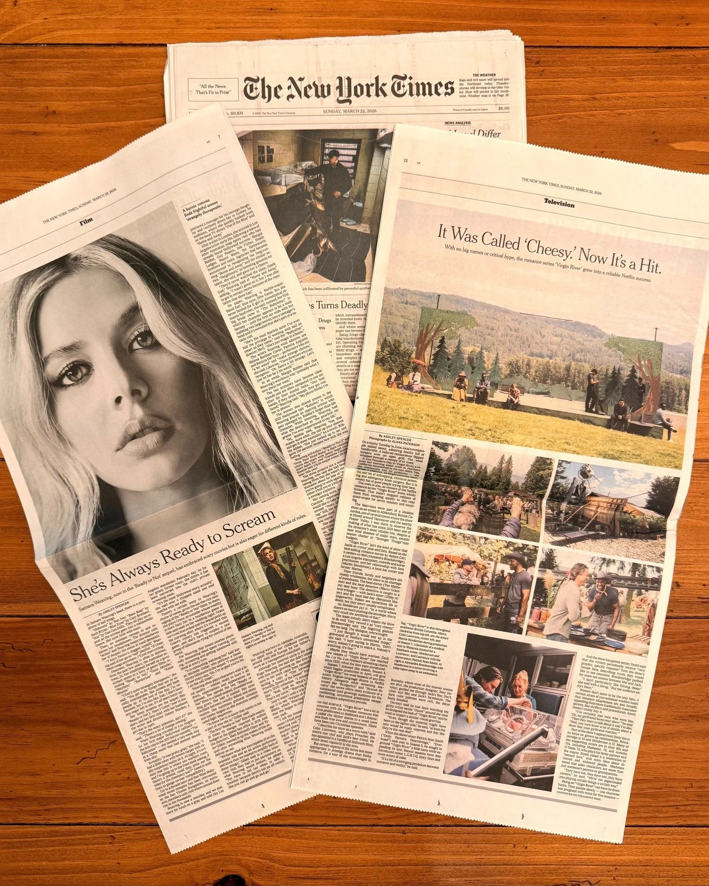 Going to get a little bit sappy on main&hellip; today, I have two stories in print in the Sunday edition of The New York Times. I didn&rsquo;t have a prestigious diploma, awards or industry connections when I moved to New York (technically, New Jerse