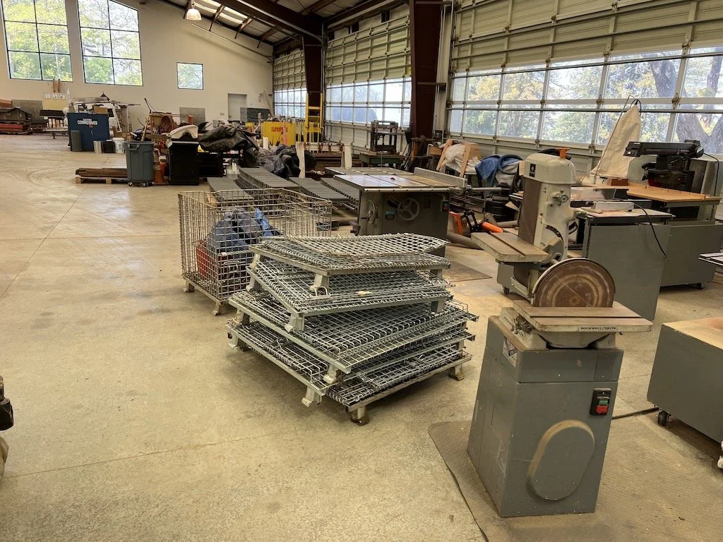 Bruce located more crates for tie storage. Some of the crates are a bit dented