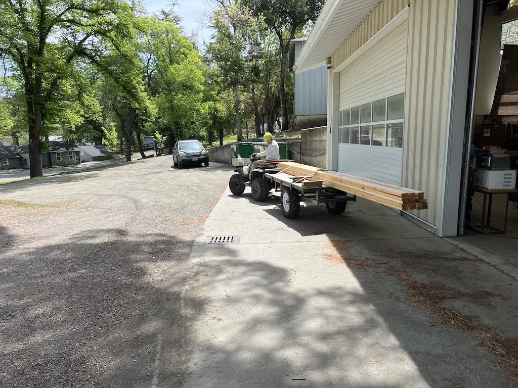 Returning unused lumber at the end of the day