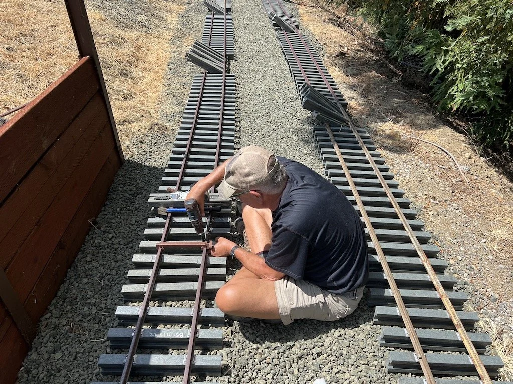 delivered them to Russ for infilling in the new Redwood Canyon Tunnel yard
