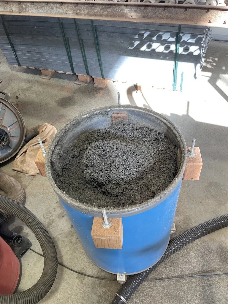 Russ routed a full pallet+ of ties and generated lots of plastic chaff