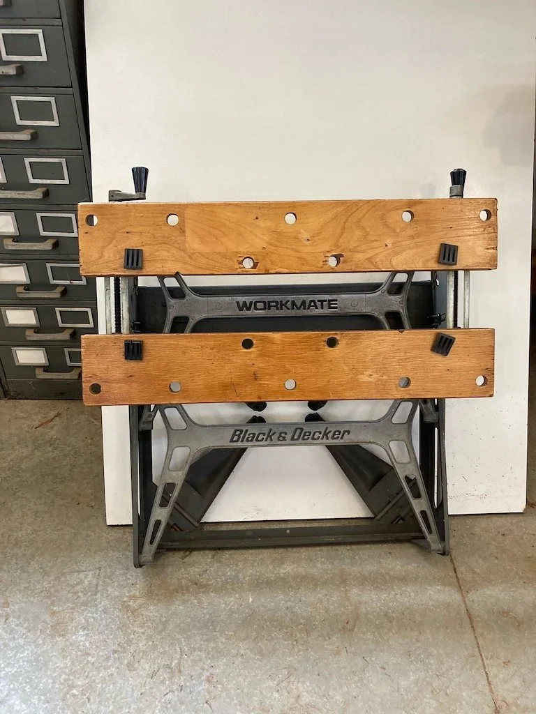 Ken donated a work mate to the wood working area