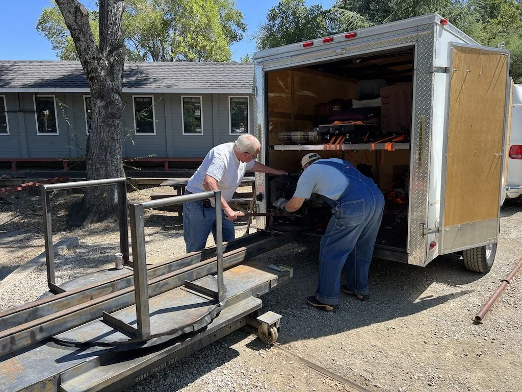 Ed arrives with his engine