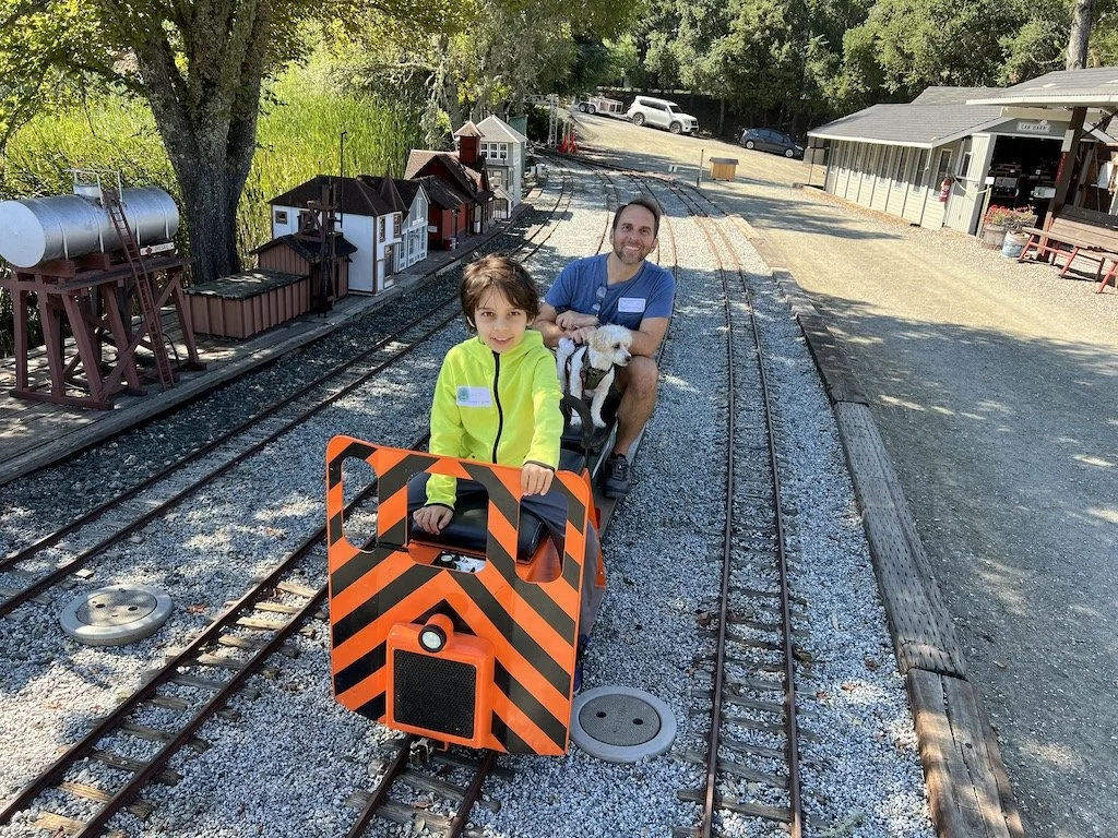 Leo, Jerry, & John are big train fans