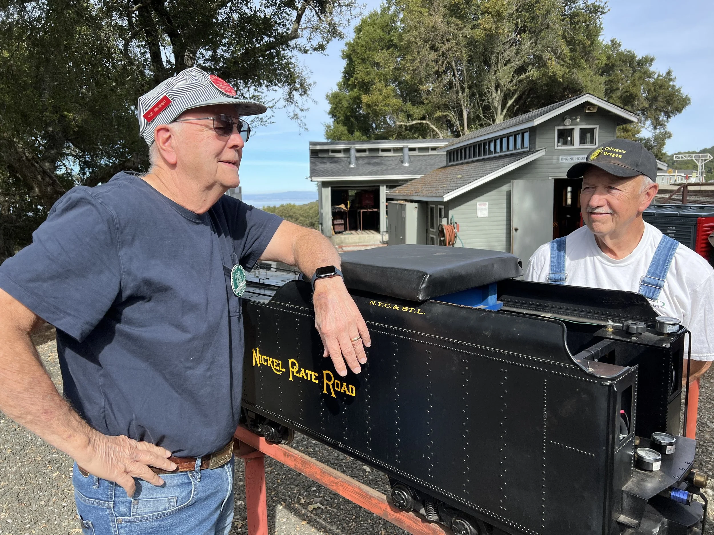 Rich and Ed talk trains before steaming up