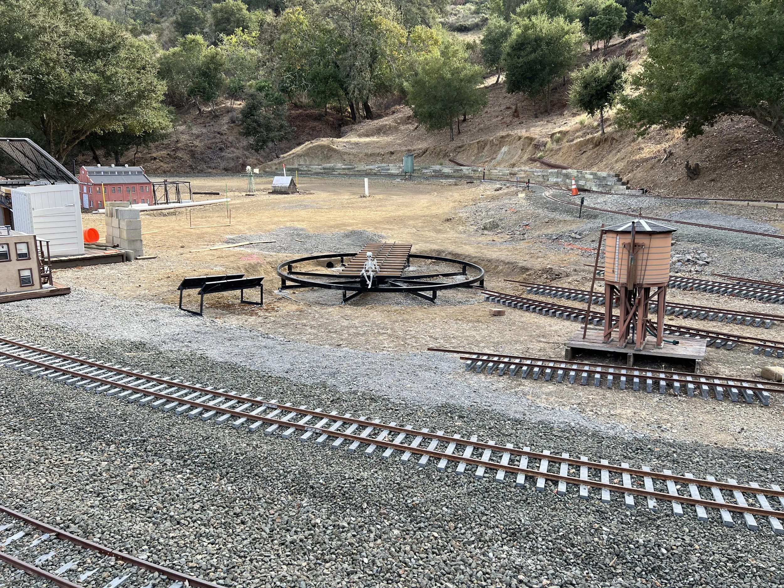 were all around the tracks