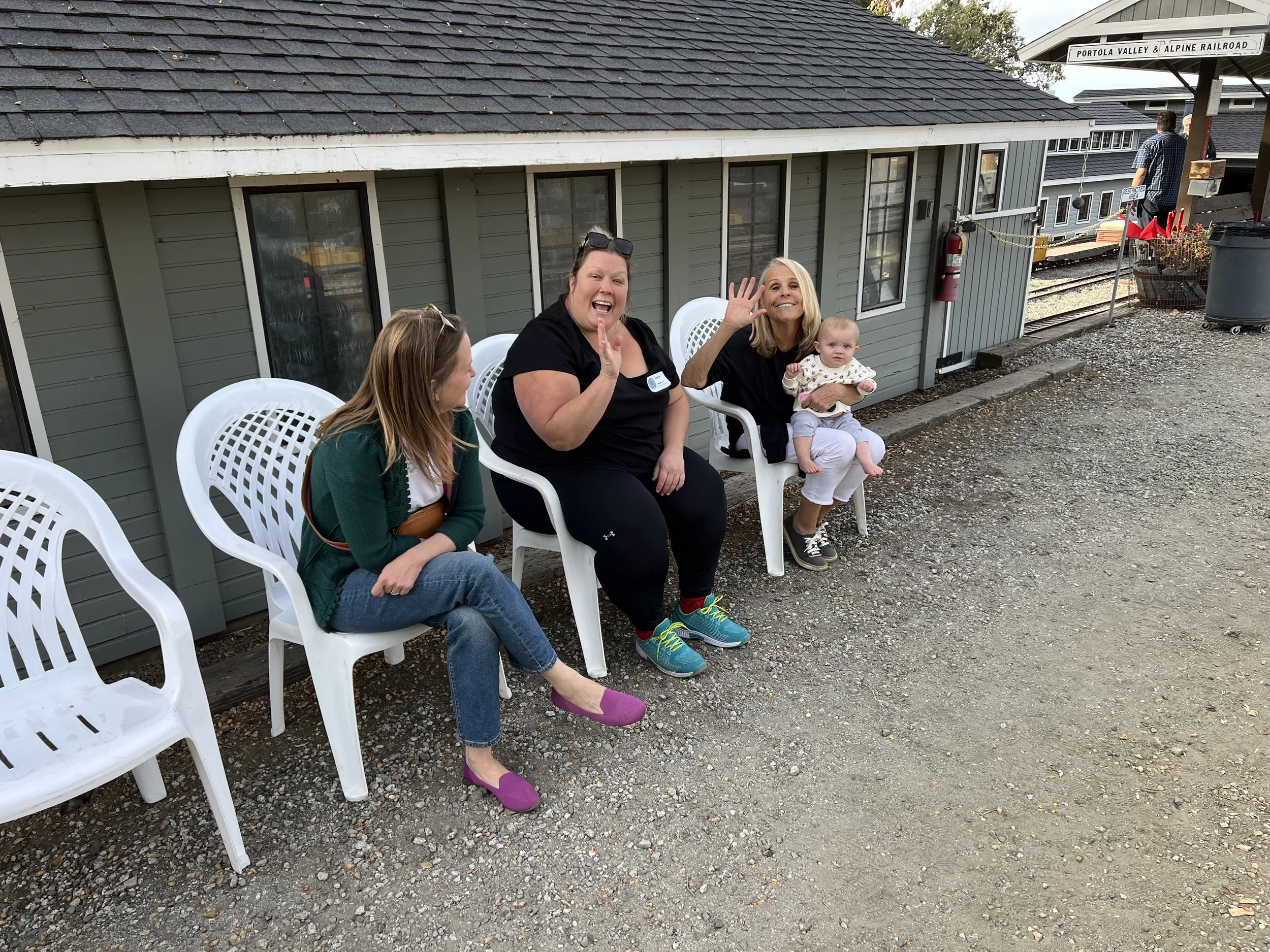 Waiting for the after dinner trains to start up again