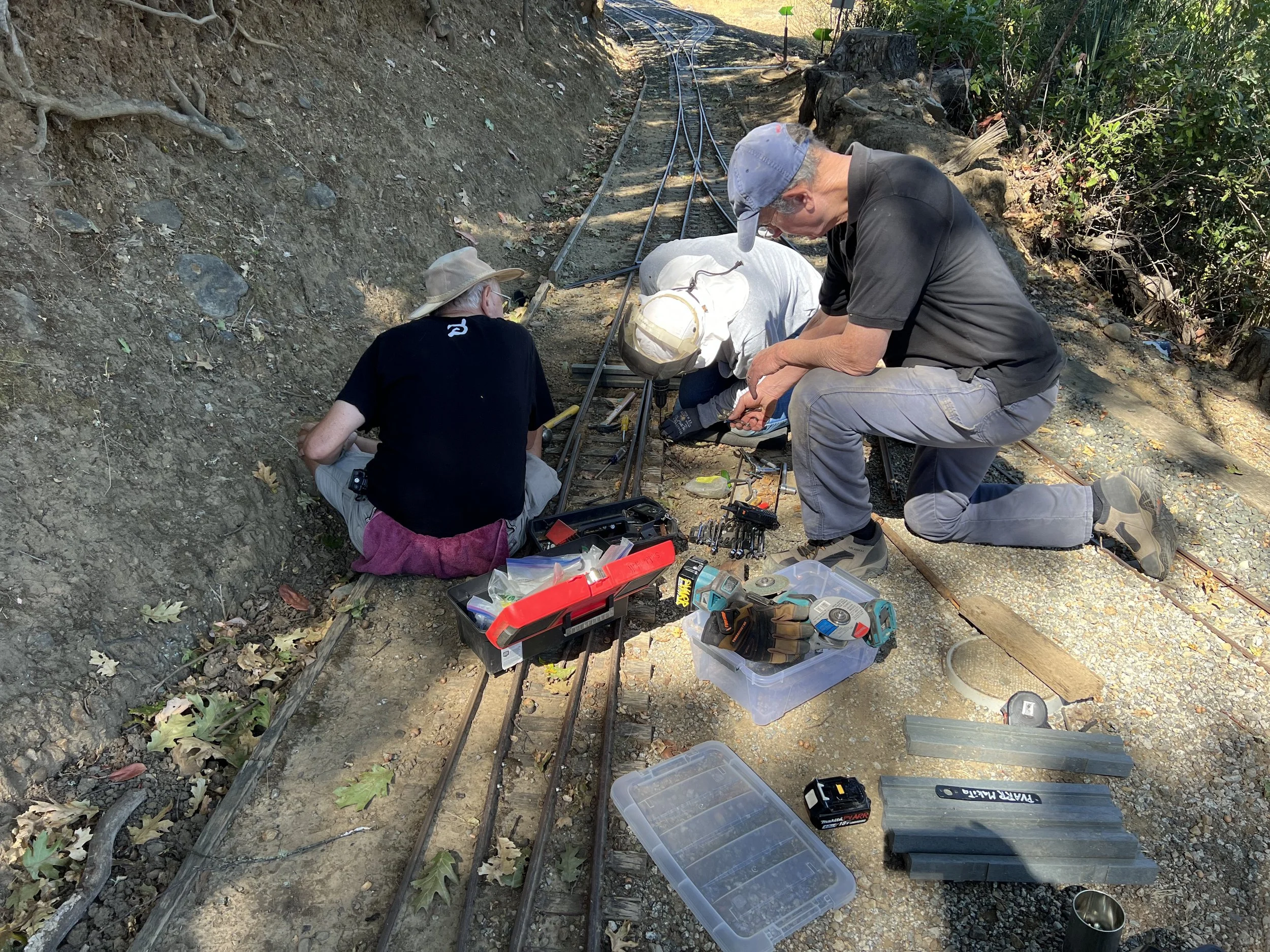 Bruno, Russ, and Marty upgrade a little-used switch which only gets used on reverse run days