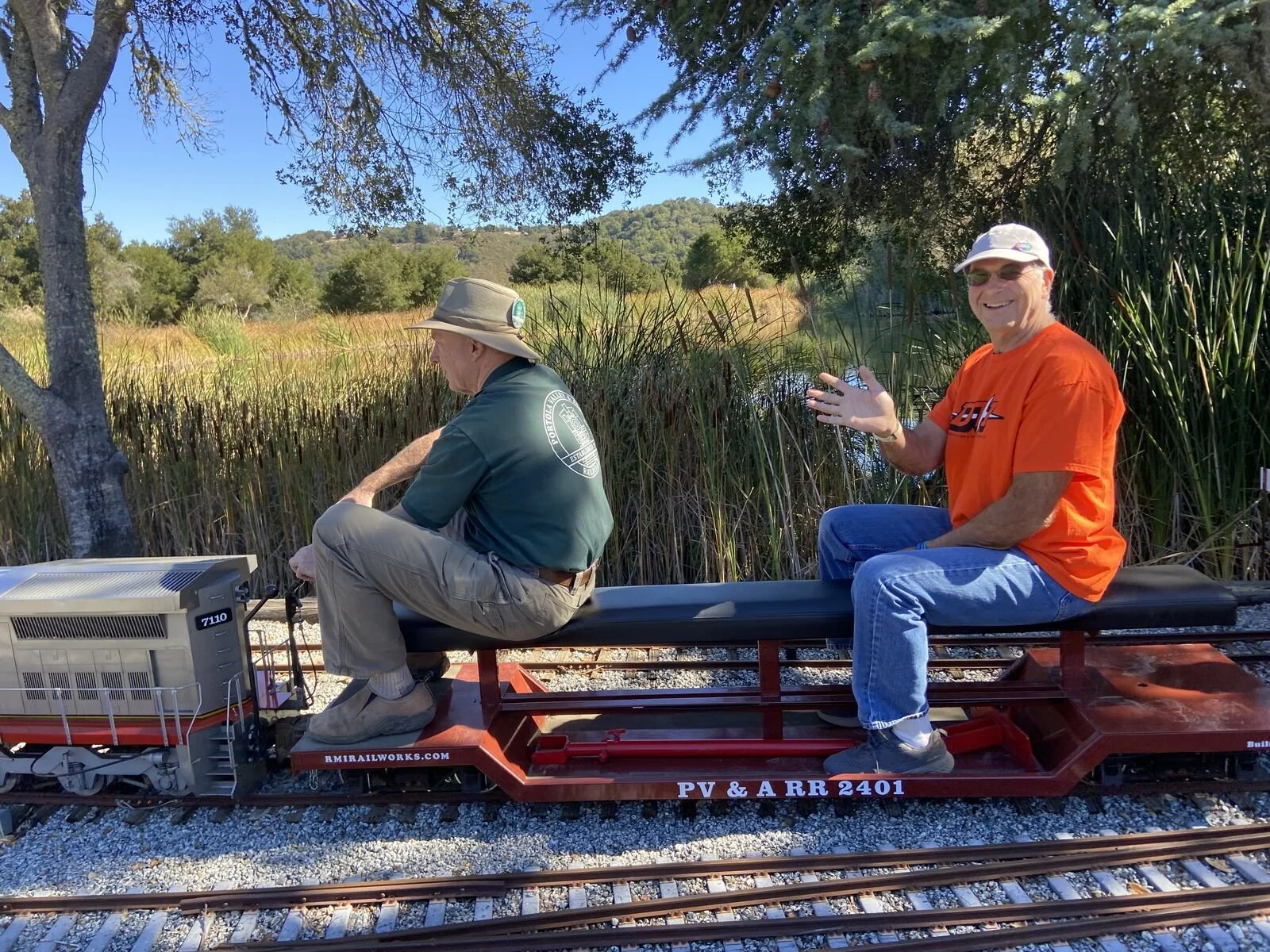 A crew on its way to the next industry.
