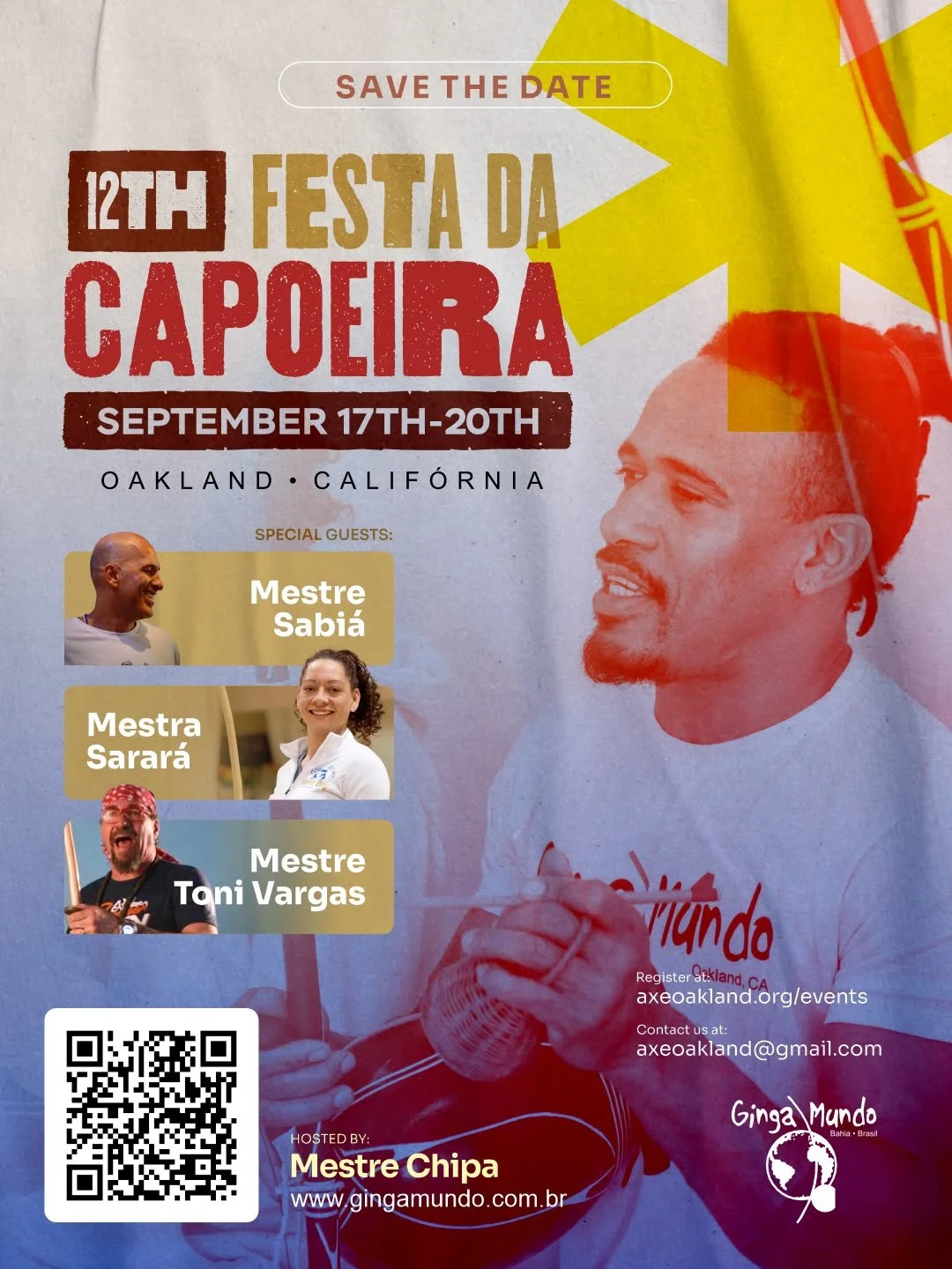 12th Festa da Capoeira | September 17-20, 2026