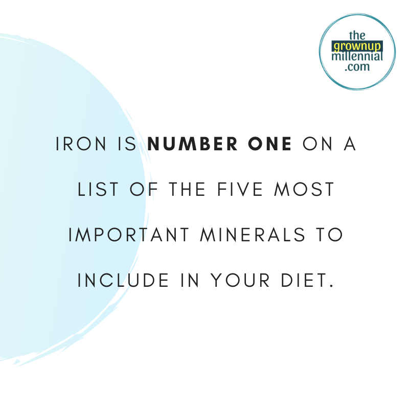 The others are calcium, magnesium, zinc, potassium