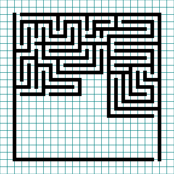 How to make a standard equal maze step 3.5
