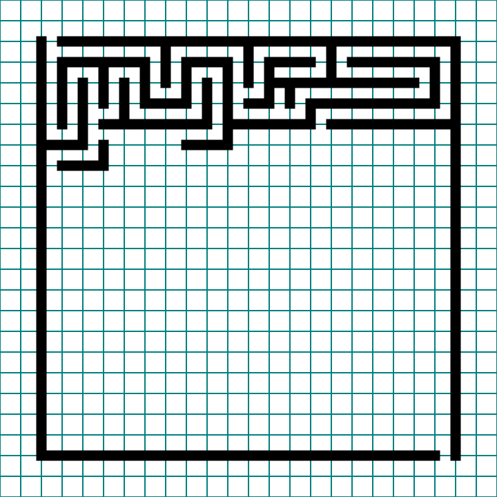 How to make a standard equal maze step 3