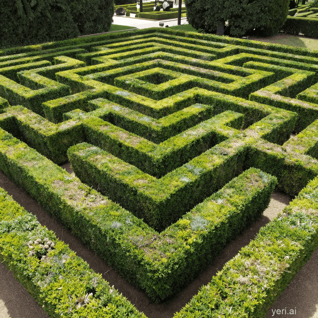 Pablo Picasso hedge maze