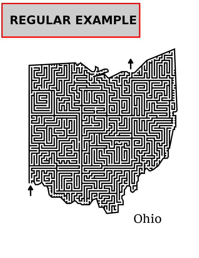 Map of Ohio Maze