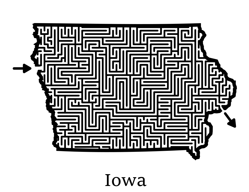 Iowa maze