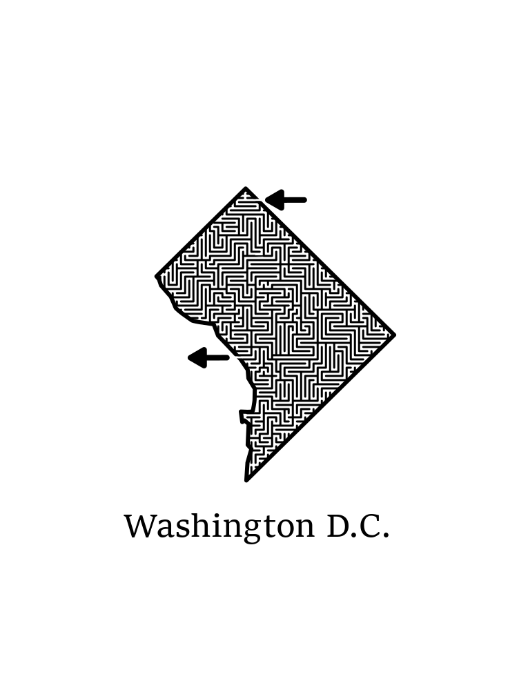 Washington D.C. maze