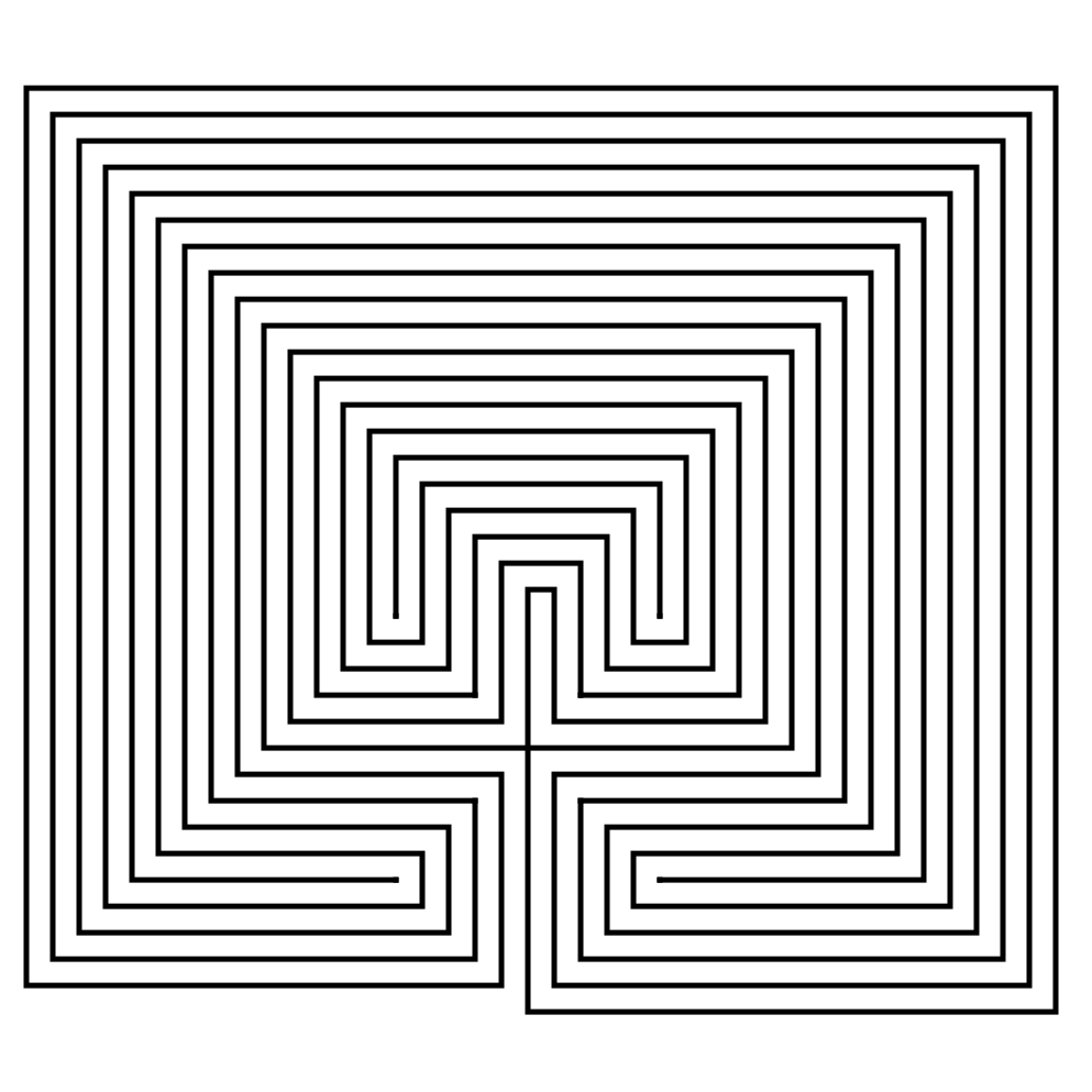 How to Draw a Large 19 Circuit Square Labyrinth 
