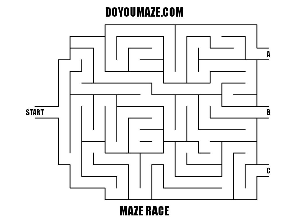 Race Mazes - Introducing a 4 person Maze Race