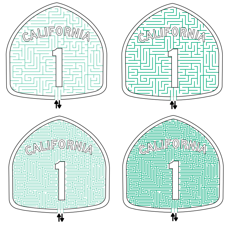 Using color for Maze pathways - A Case Study