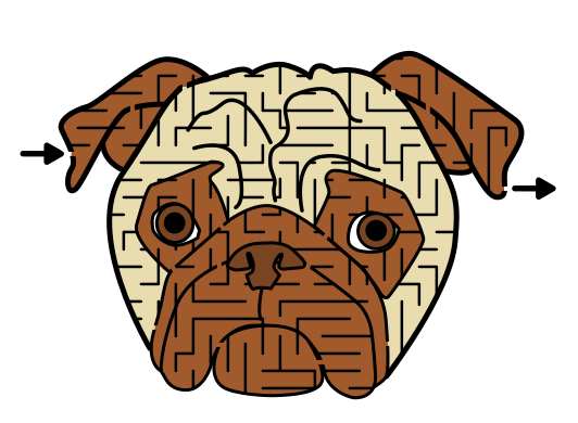 Pug Dog Maze for Kids — Do you maze?