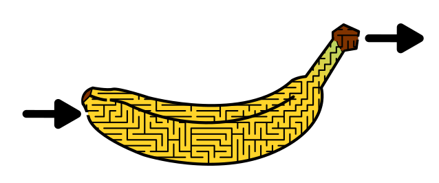 Banana Mazes for Kids