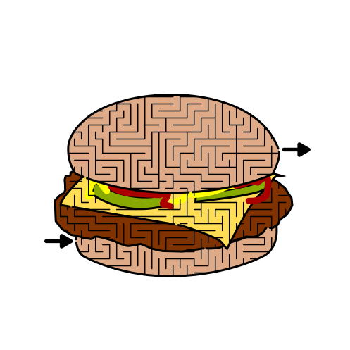 Cheeseburger Mazes