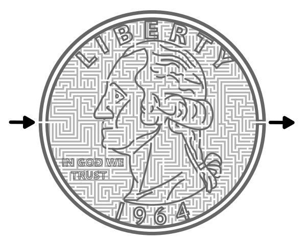 US Quarter Mazes