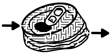 Smashed Can Mazes