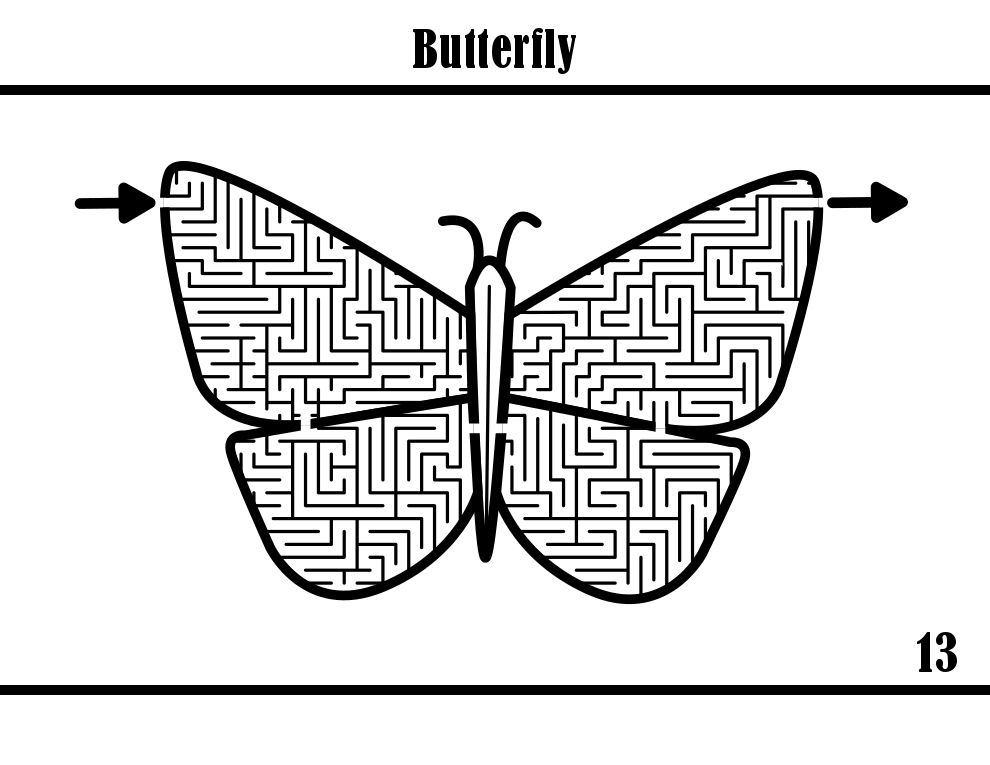 Butterfly Maze for Kids — Free Printable Mazes for All Ages