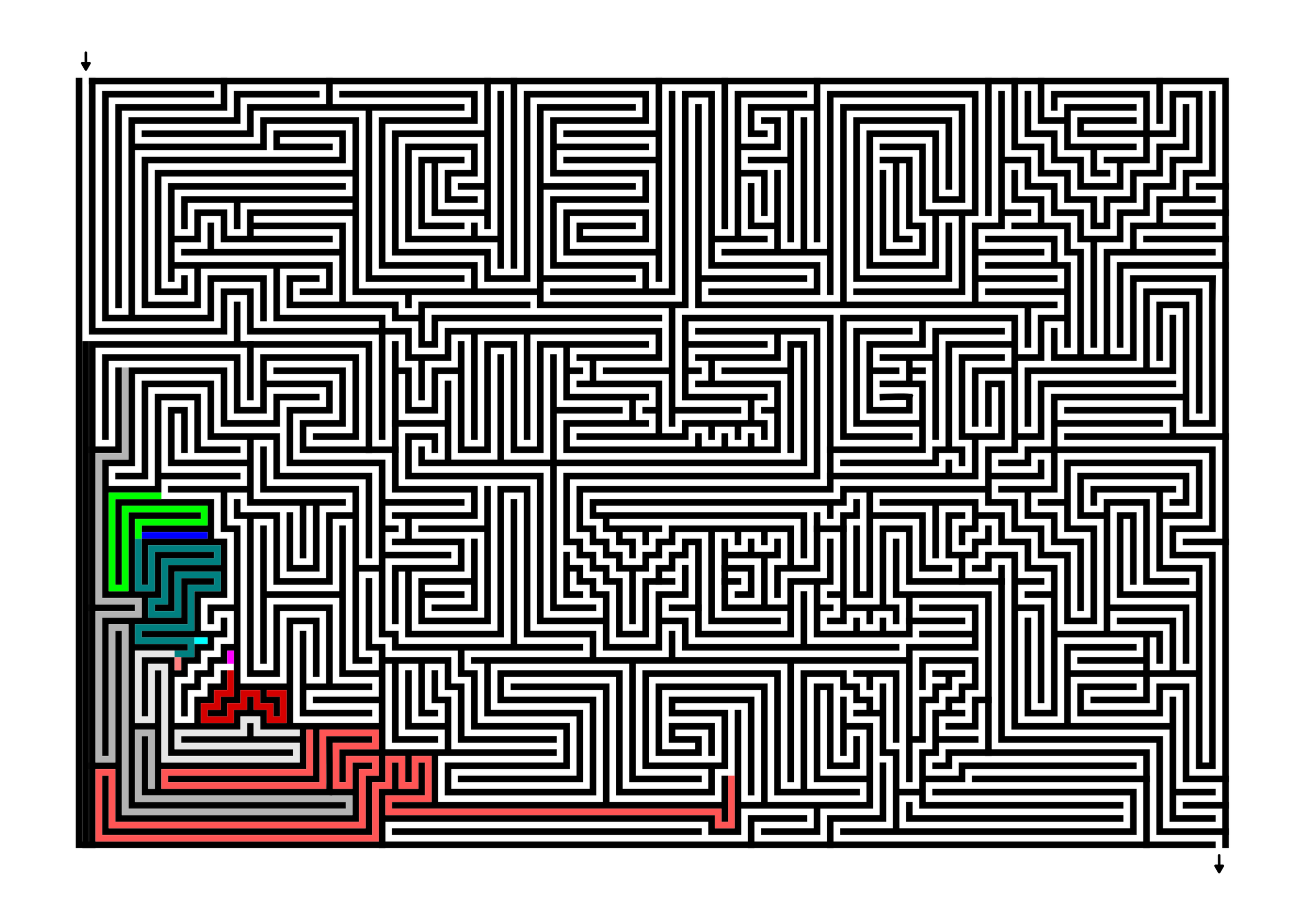 Maze Solving Case study - Using the reverse fill solving method