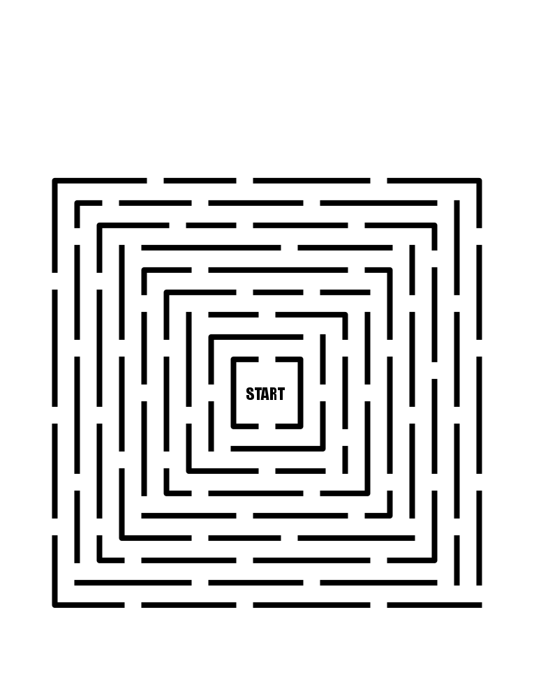 Escape Maze making template 2