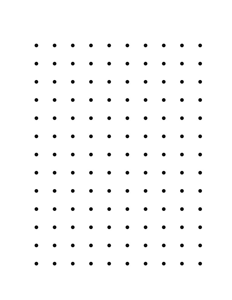 gridded dots maze making template