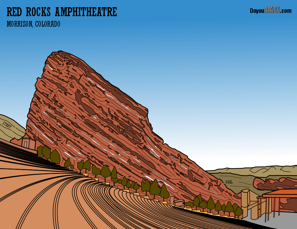 Red Rocks Amphitheatre Maze