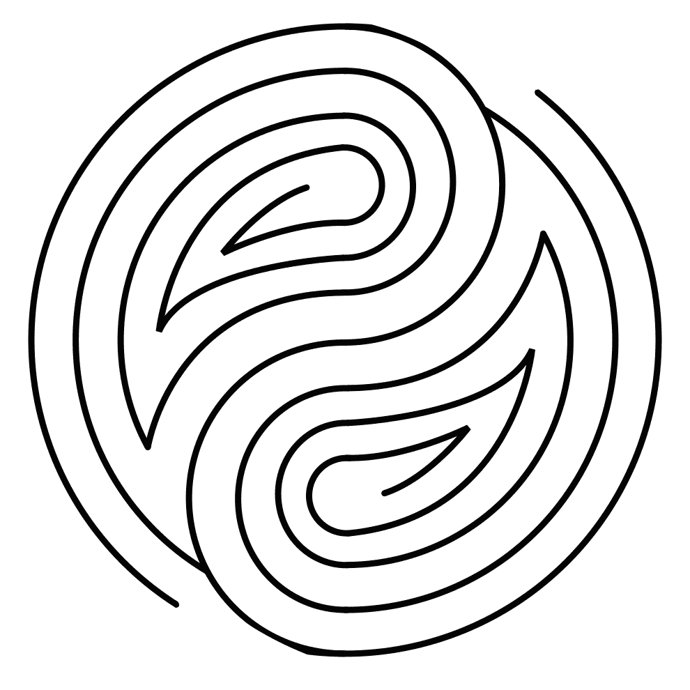 Yin and Yang labyrinth