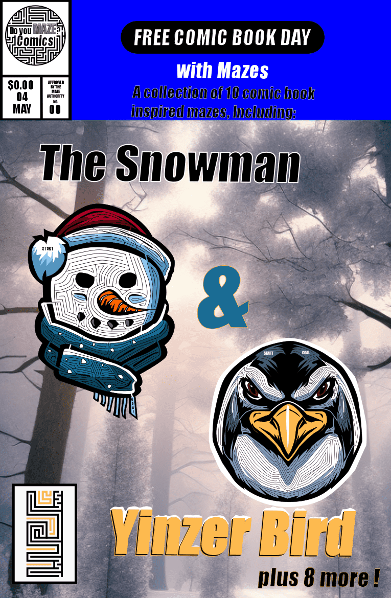 Free Comic Book Day Maze Booklet available for download !!