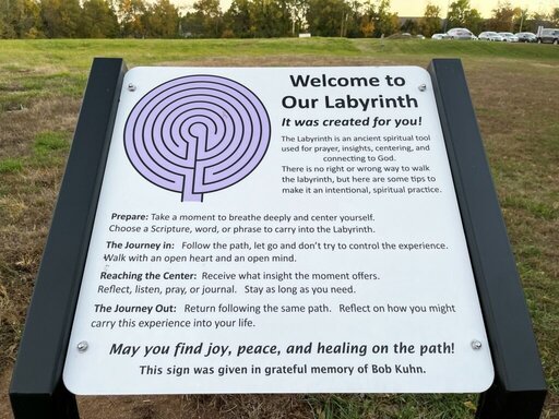 Grace United Methodist Church Labyrinth Sign